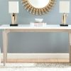 Living Furniture * | Excellent Quality Josef Retro Lacquer Floating Top Console In White/Grey Safavieh Fox4222B