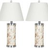 Lamps * | Less Expensive Diana 25-Inch H Shell Table Lamp (Set Of 2) Safavieh Lit4110A-Set2