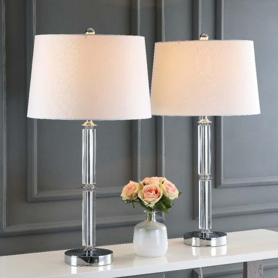 Lamps * | Classical Vendome 28.5-Inch H Crystal Table Lamp (Set Of 2) Safavieh Lit4049A-Set2