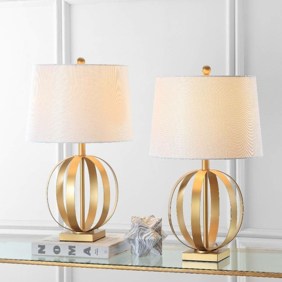 Lamps * | Flash Sale Euginia 24.5-Inch H Sphere Table Lamp (Set Of 2) Safavieh Lit4310A-Set2