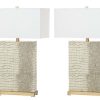 Lamps * | Promotions Joyce 27.75-Inch H Faux Alligator Table Lamp (Set Of 2) Safavieh Lit4402C-Set2