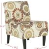 Living Furniture * | Clearance Sale Marka Armless Club Chair In Multi Print Safavieh Mcr1004A