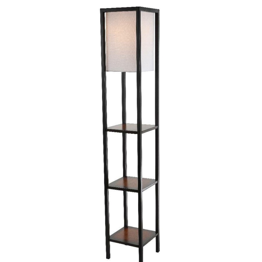 Lamps * | Best Sellers Rista Shelf Floor Lamp Safavieh Fll4044C