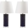 Lamps * | Wholesale Dixon 23.5-Inch H Navy Table Lamp (Set Of 2) Safavieh Lit4249C-Set2