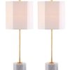 Lamps * | Top Selling Magdalene Marble Table Lamp (Set Of 2) Safavieh Tbl4069A-Set2