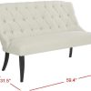 Living Furniture * | Crazy Deals Valerie Settee In Light Taupe Safavieh Lvs1003D