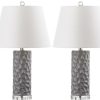 Lamps * | Best Sellers Dixon 23.5-Inch H Grey Table Lamp (Set Of 2) Safavieh Lit4249B-Set2