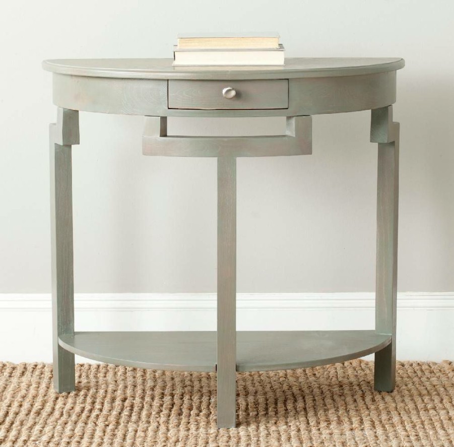 Living Furniture * | Best Sale Liana Console In French Grey Safavieh Amh6623A