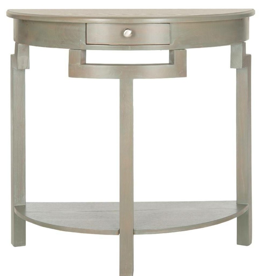 Living Furniture * | Best Sale Liana Console In French Grey Safavieh Amh6623A