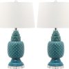 Lamps * | Less Expensive Blakely 28-Inch H Teal Table Lamp (Set Of 2) Safavieh Lit4246B-Set2