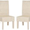 Furniture * | Classical Arjun 18"H Wicker Dining Chair In White Wash Safavieh Sea8013D-Set2