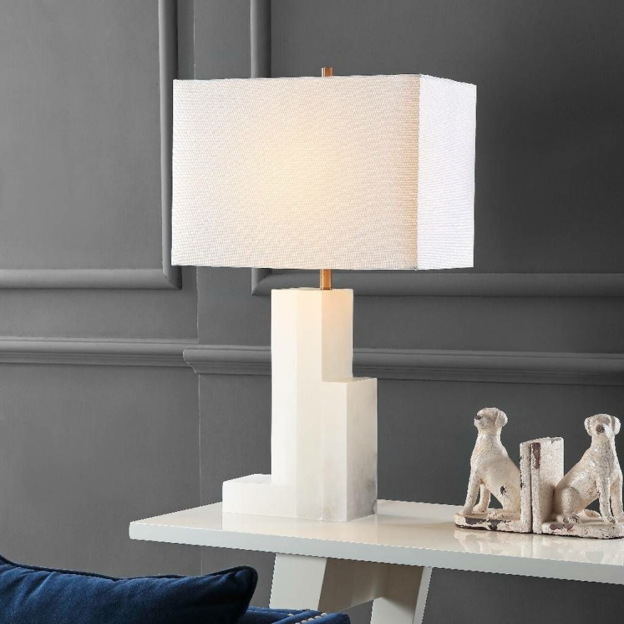 Lamps * | Best Sellers Cora Alabaster 27.75-Inch H Table Lamp Safavieh Tbl4001A