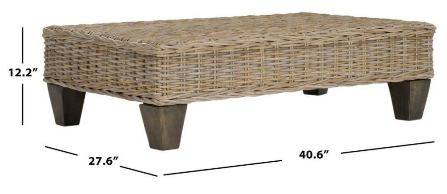 Living Furniture * | Outlet Leary Bench Safavieh Fox6528A