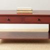 Living Furniture * | Shoping Boris 2 Drawer Coffee Table In Red Safavieh Amh5706E