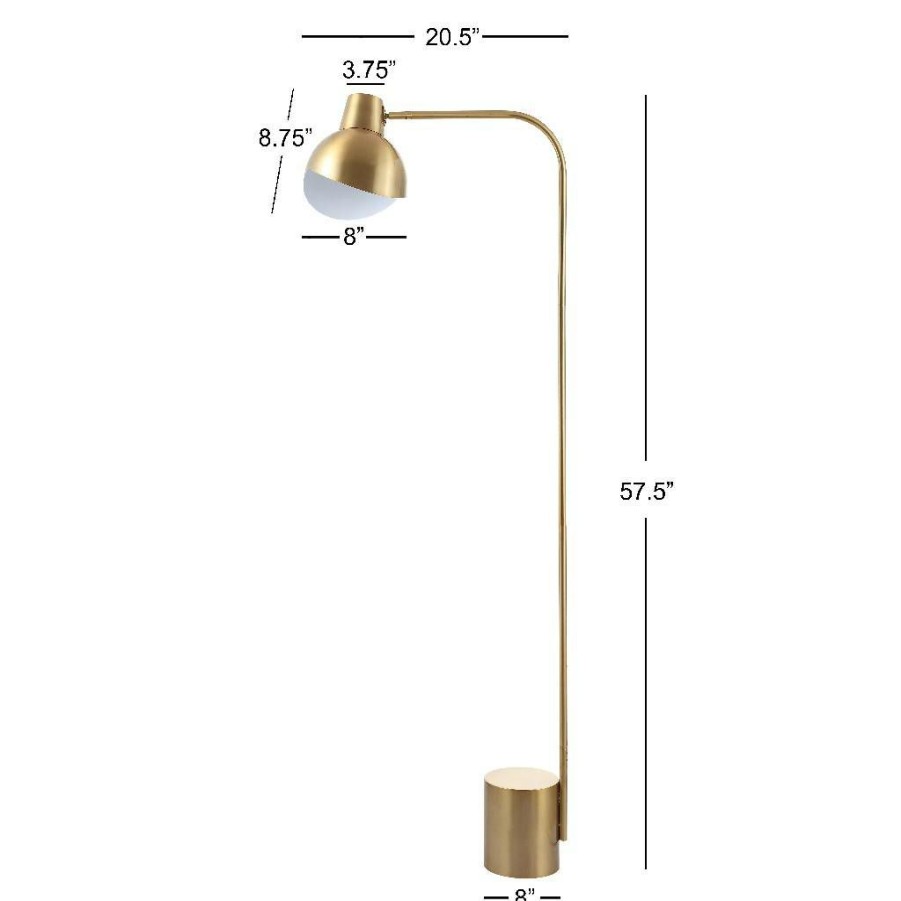 Lamps * | Flash Sale Violetta Floor Lamp Safavieh Fll4041A