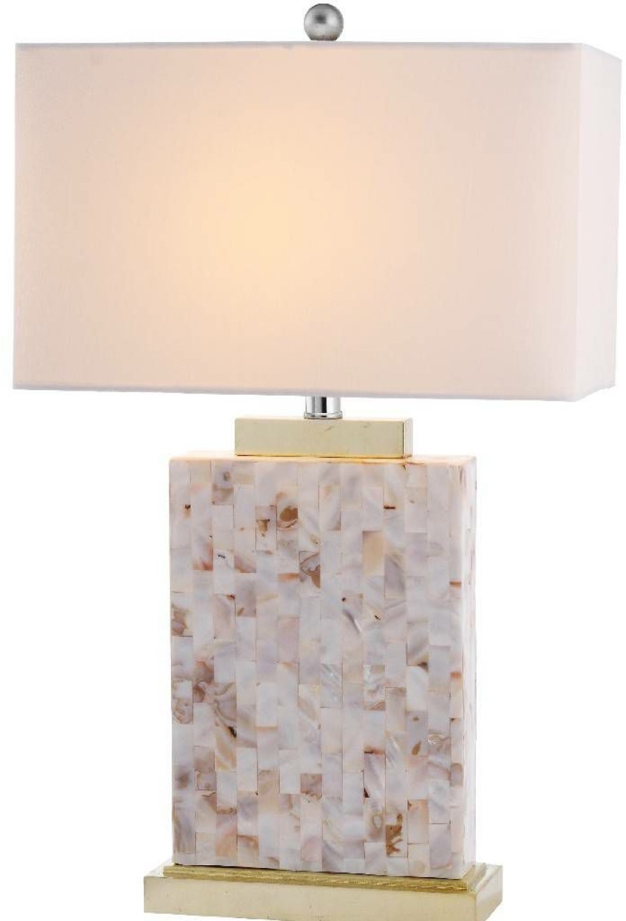 Lamps * | Best Sellers Tory 24.5-Inch H Shell Table Lamp Safavieh Lits4107A