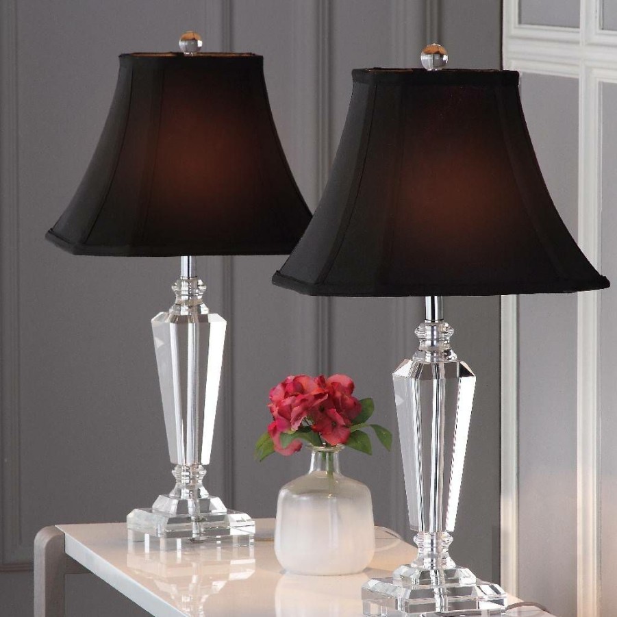 Lamps * | Offering Discounts Lilly 24.5-Inch H Crystal Table Lamp (Set Of 2) Safavieh Lit4103A-Set2