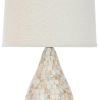 Lamps * | Sale Lauralie 20.5-Inch H Ivory Capiz Shell Lamp Safavieh Lits4011A