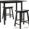 Furniture * | Wholesale Graham 3 Pc Set Pub Table In Espresso Safavieh Amh8502A