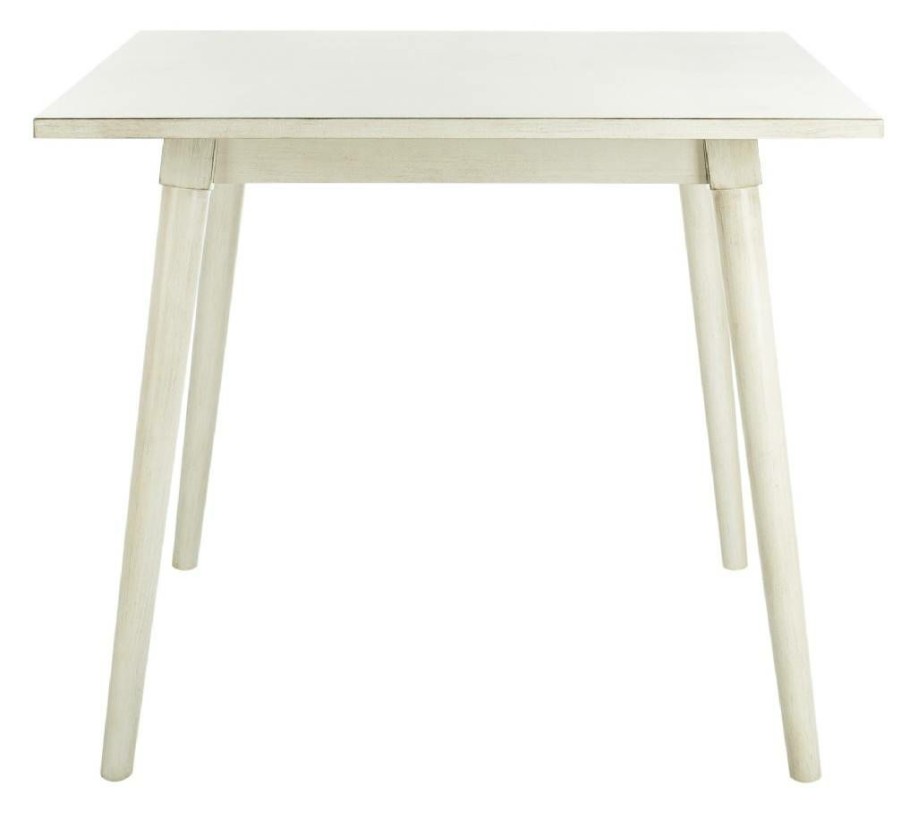 Furniture * | Wholesale Simone Square Dining Table In White Safavieh Dtb9200C