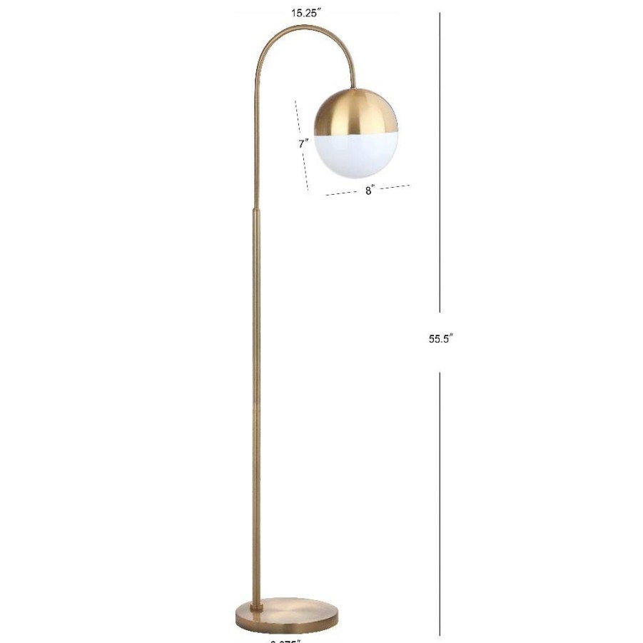 Lamps * | Discount Online Jonas 55.5-Inch H Floor Lamp Safavieh Fll4018A