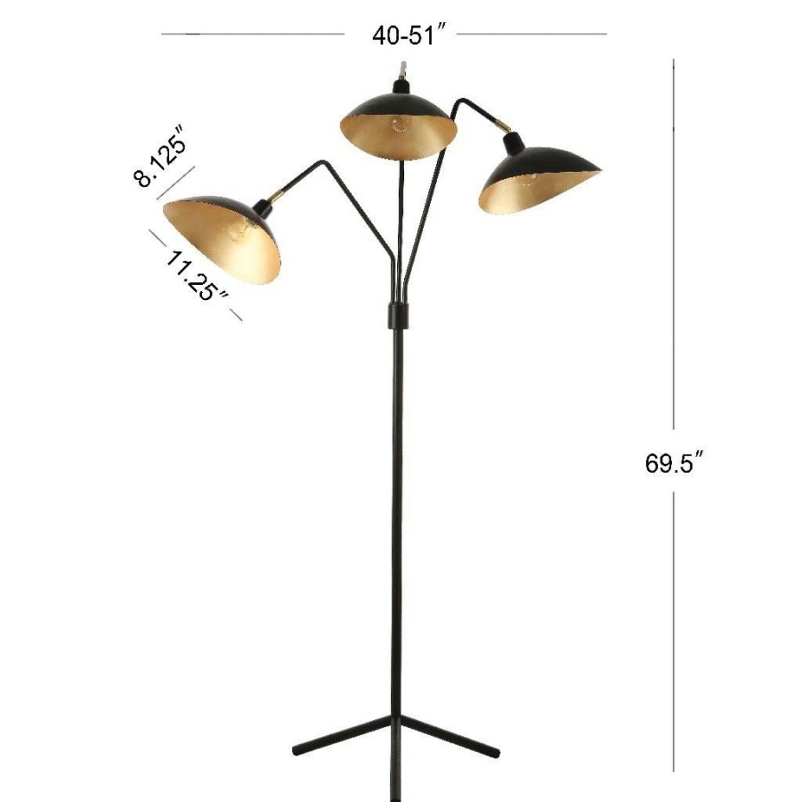 Lamps * | Best Price Iris 69.5-Inch H Floor Lamp Safavieh Lit4361B