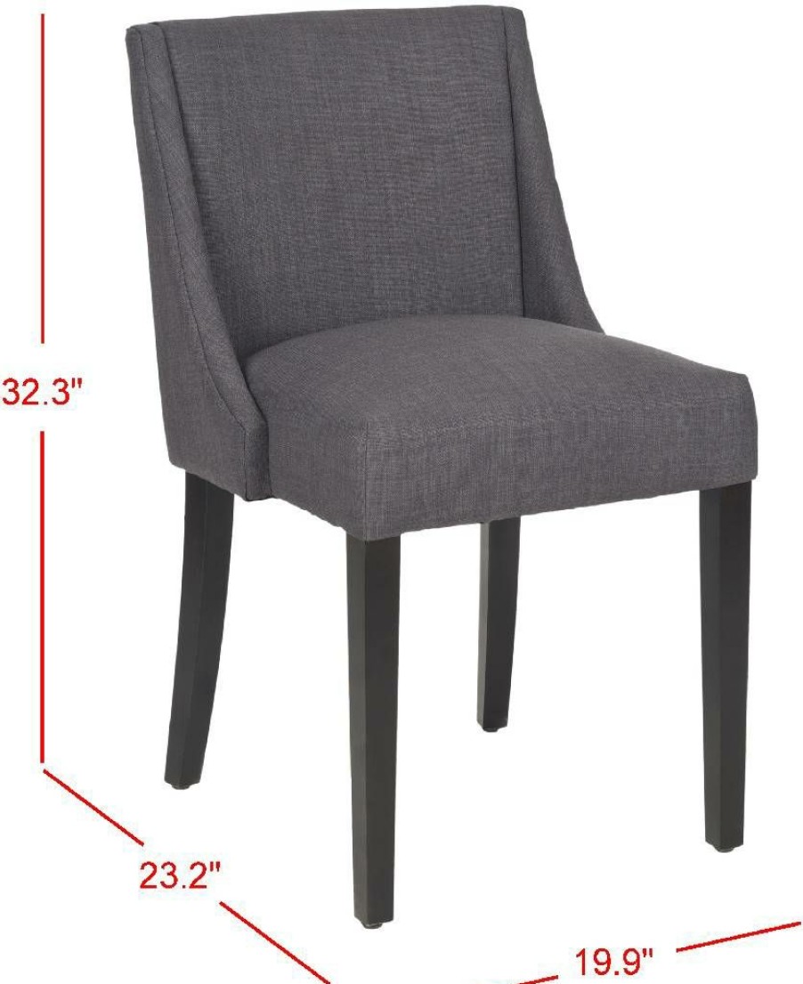 Living Furniture * | Classical Senaca Chair In Stone/Beige/Espresso Safavieh Mcr4668A