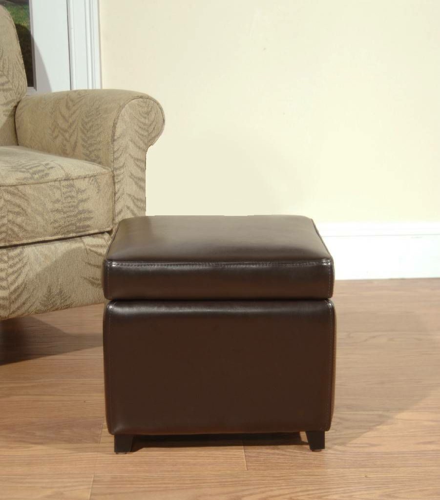 Living Furniture * | Limit Offer Jonathan Flip Top Ottoman In Black/Brown Safavieh Hud4007A