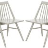 Furniture * | Hot Sell Wren 19 H Spindle Dining Chair In Grey (Set Of 2) Safavieh Dch1000C-Set2