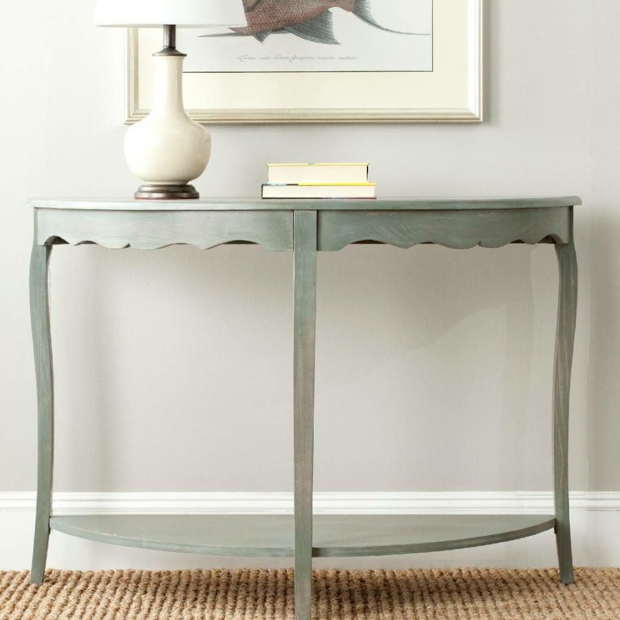 Living Furniture * | Best Sale Christina Console In French Grey Safavieh Amh6610B