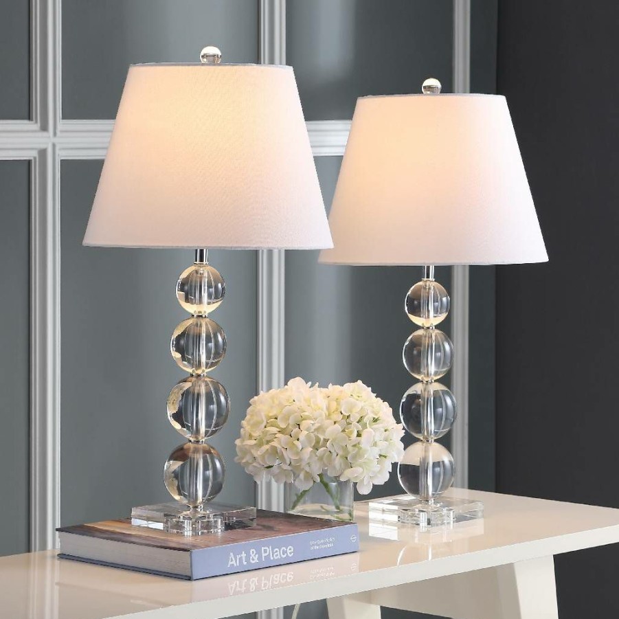 Lamps * | New In Millie 26.5-Inch H Crystal Ball Table Lamp (Set Of 2) Safavieh Lit4102A-Set2