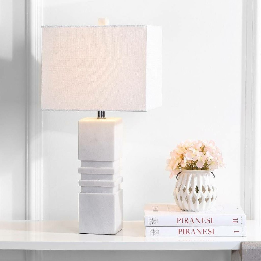 Lamps * | Excellent Quality Faye Marble Table Lamp Safavieh Tbl4064B