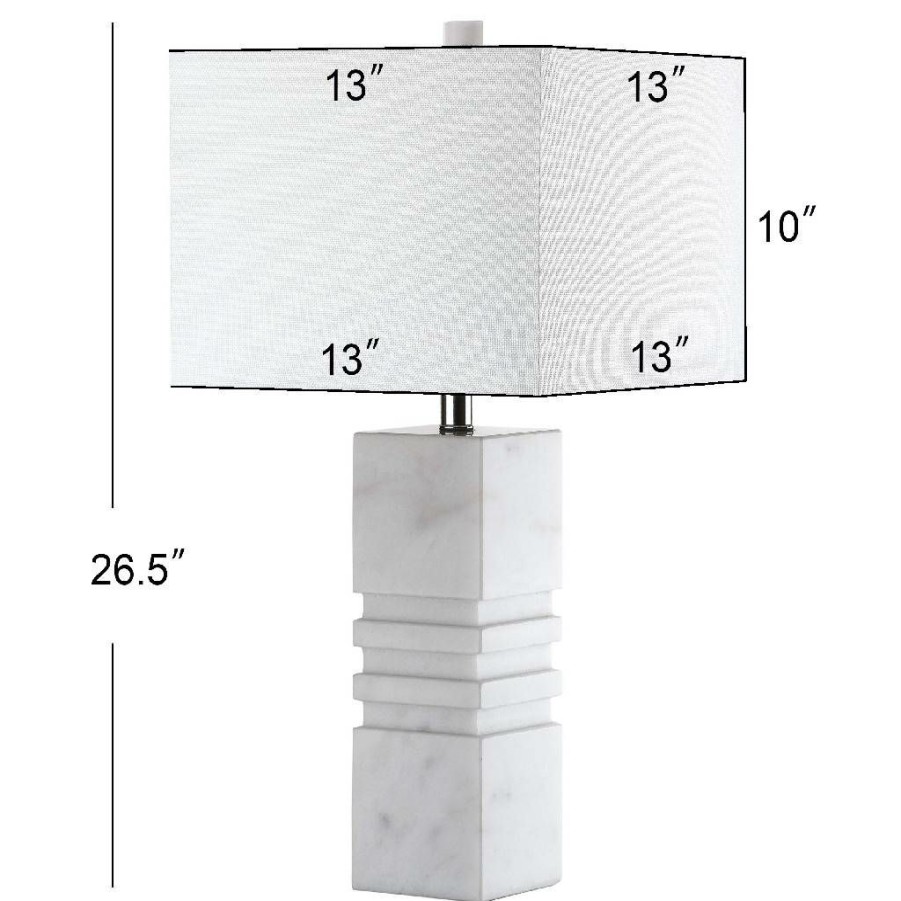 Lamps * | Excellent Quality Faye Marble Table Lamp Safavieh Tbl4064B