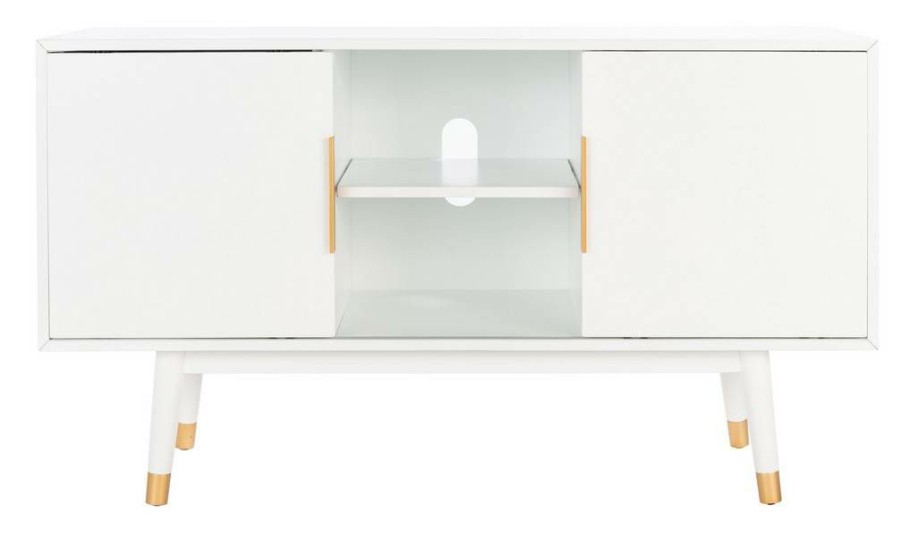 Living Furniture * | Classical Ligia 2 Door Media Stand Safavieh Med6400A