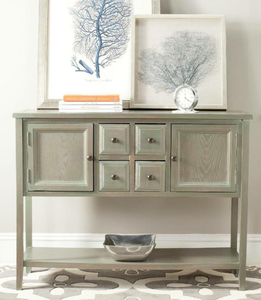 Furniture * | Special Offers Charlotte Storage Sideboard In French Grey Safavieh Amh6517E