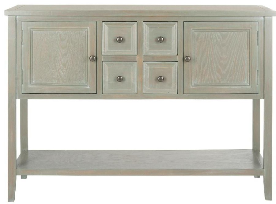 Furniture * | Special Offers Charlotte Storage Sideboard In French Grey Safavieh Amh6517E