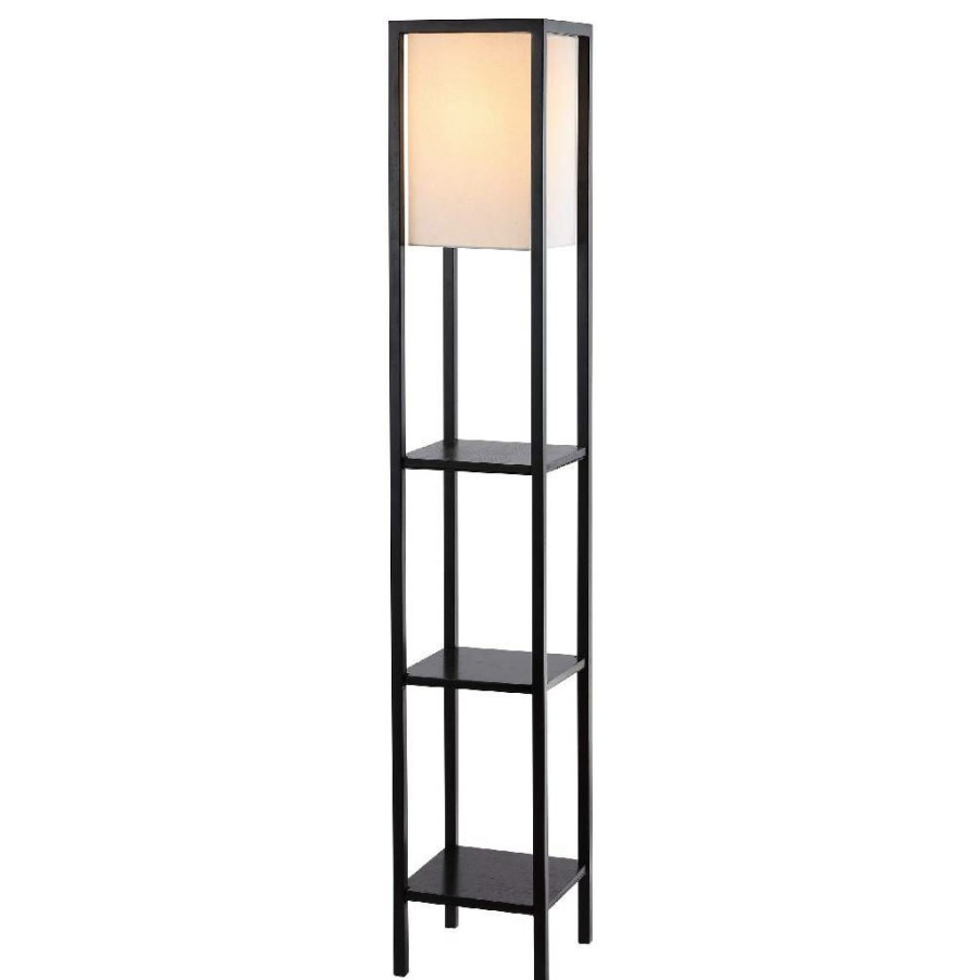 Lamps * | Discount Online Rista Shelf Floor Lamp Safavieh Fll4044A