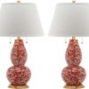 Lamps * | Promotion Color Swirls 28-Inch H Glass Table Lamp (Set Of 2) Safavieh Lit4159F-Set2