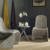 Living Furniture * | Hot Sale Tana Wicker Side Chair In Antique Grey (Set Of 2) Safavieh Sea8009B-Set2