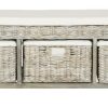 Living Furniture * | Promotions Kobutsu Storage Bench In Grey White Wash/Eggshell Safavieh Fox6537A