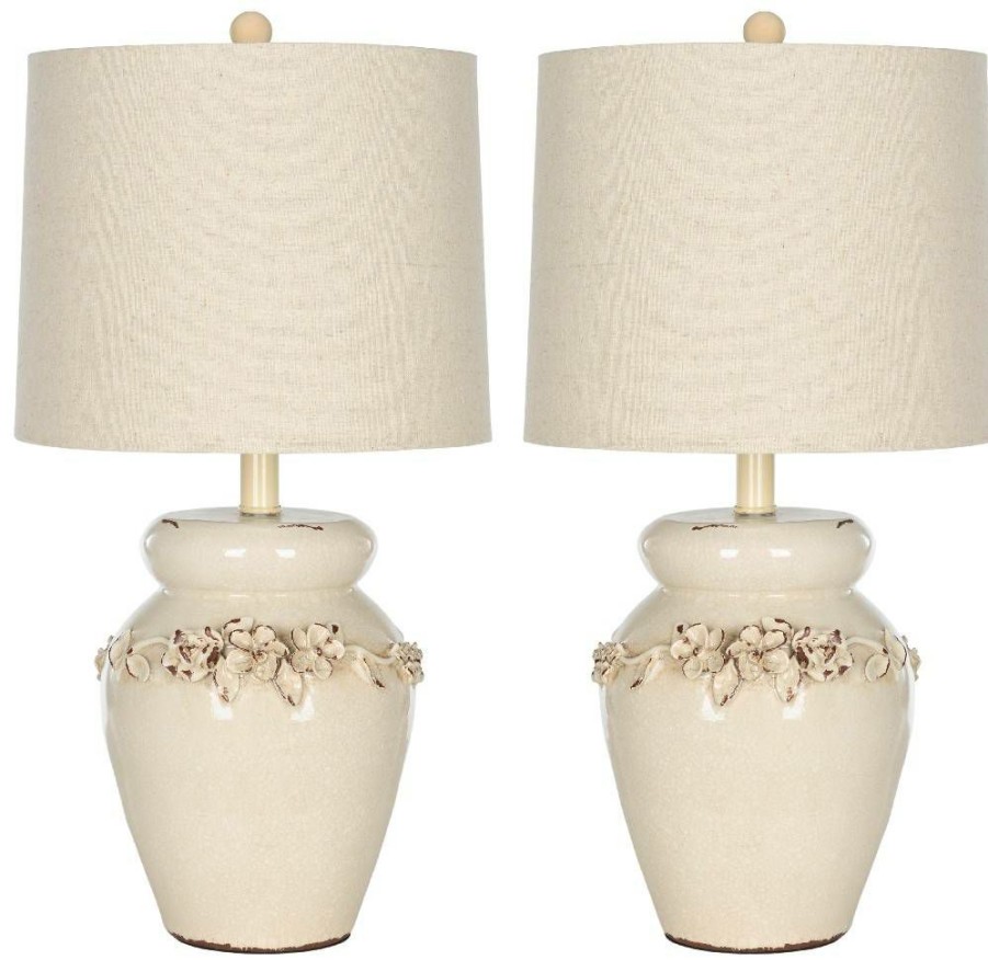 Lamps * | Sale Marquesa 24-Inch H Vase Lamp (Set Of 2) Safavieh Lit4043A-Set2