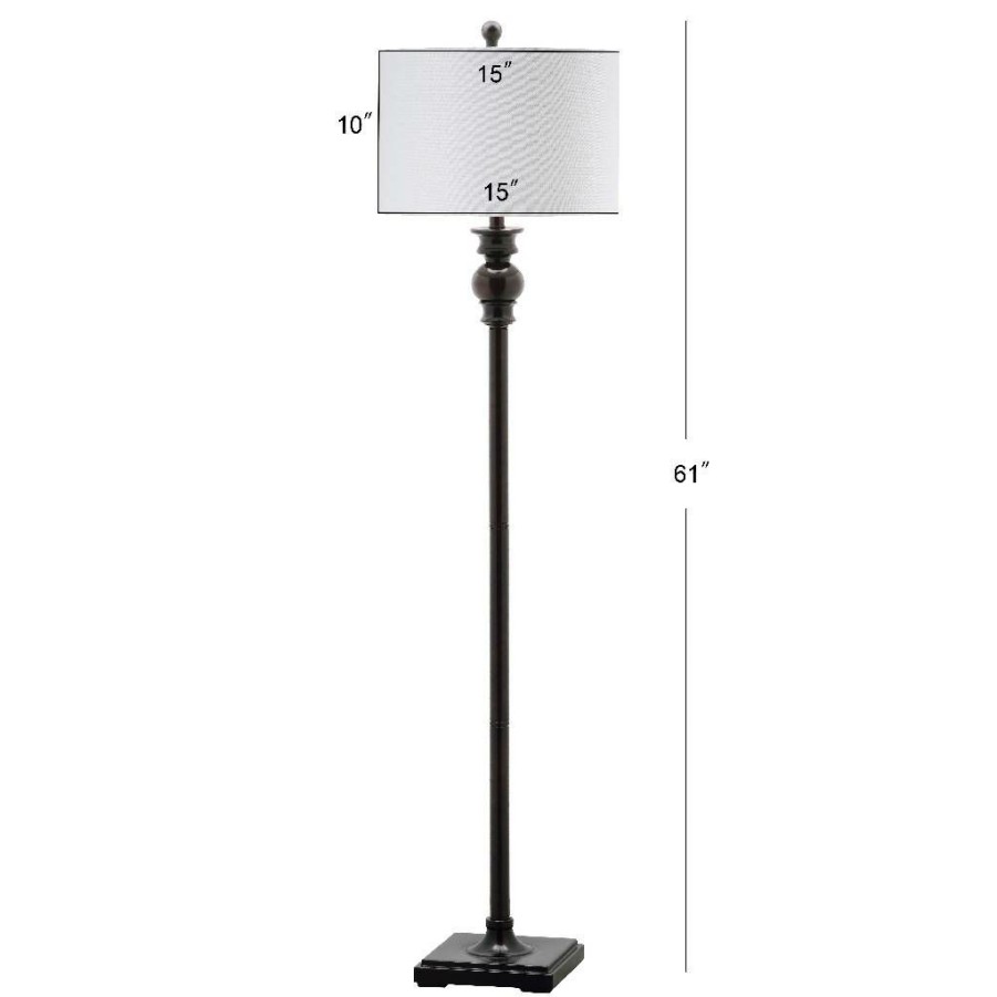 Lamps * | Sale Online Alphie 61-Inch H Floor Lamp Safavieh Lit4344A