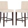 Furniture * | Featured Taylor Bar Stool In Beige Safavieh Bst6300C-Set2