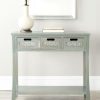 Living Furniture * | Clearance Sale Autumn 3 Drawer Console In French Grey Safavieh Amh6510D