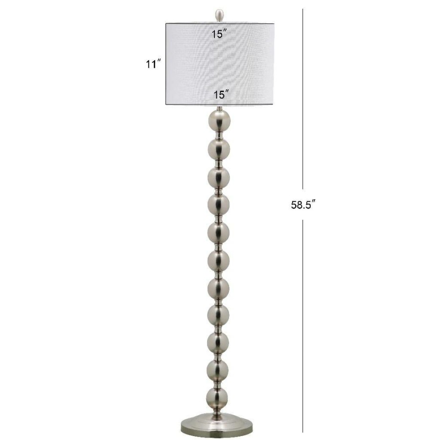 Lamps * | Less Expensive Reflections 58.5-Inch H Stacked Ball Floor Lamp Safavieh Lit4330A