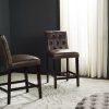 Furniture * | Special Offers Norah Counter Stool In Brown/Espresso (Set Of 2) Safavieh Fox6209E-Set2