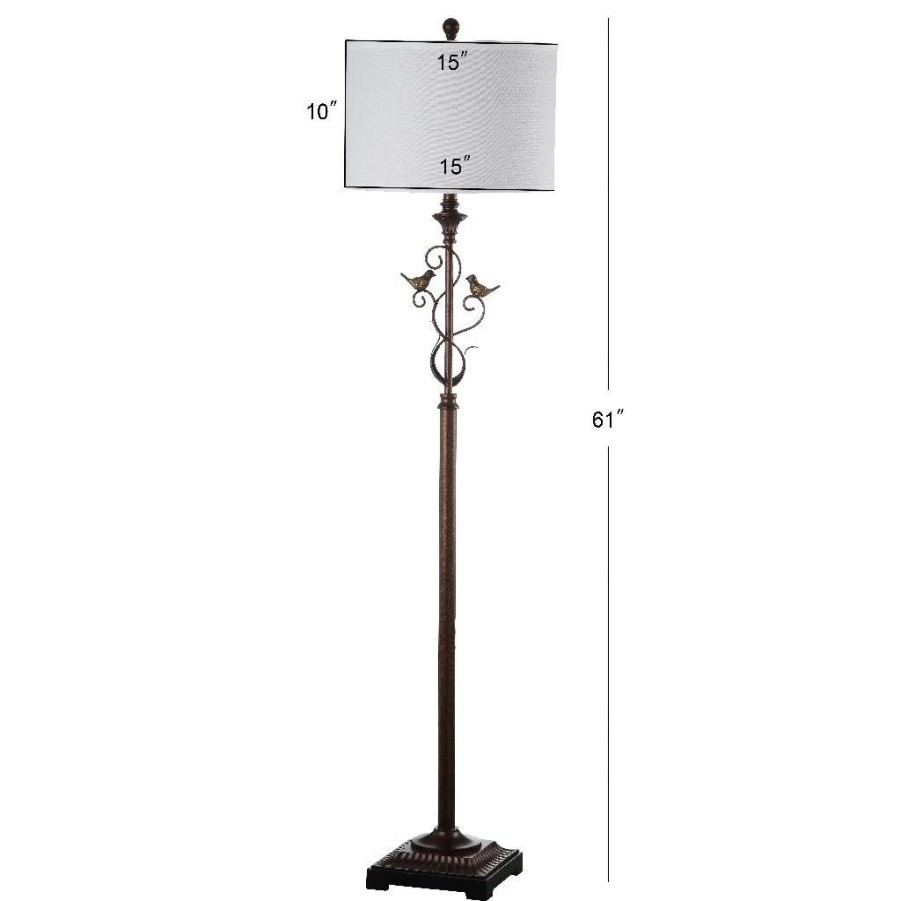 Lamps * | Flash Sale Birdsong 61-Inch H Floor Lamp Safavieh Lit4338A