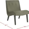 Living Furniture * | Clearance Sale Mandell Chair W/ Buttons In Forest Green/Java Safavieh Mcr4552D