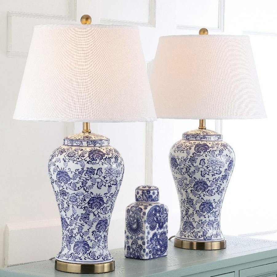 Lamps * | Sale Online Spring 29-Inch H Blossom Table Lamp (Set Of 2) Safavieh Lit4170B-Set2