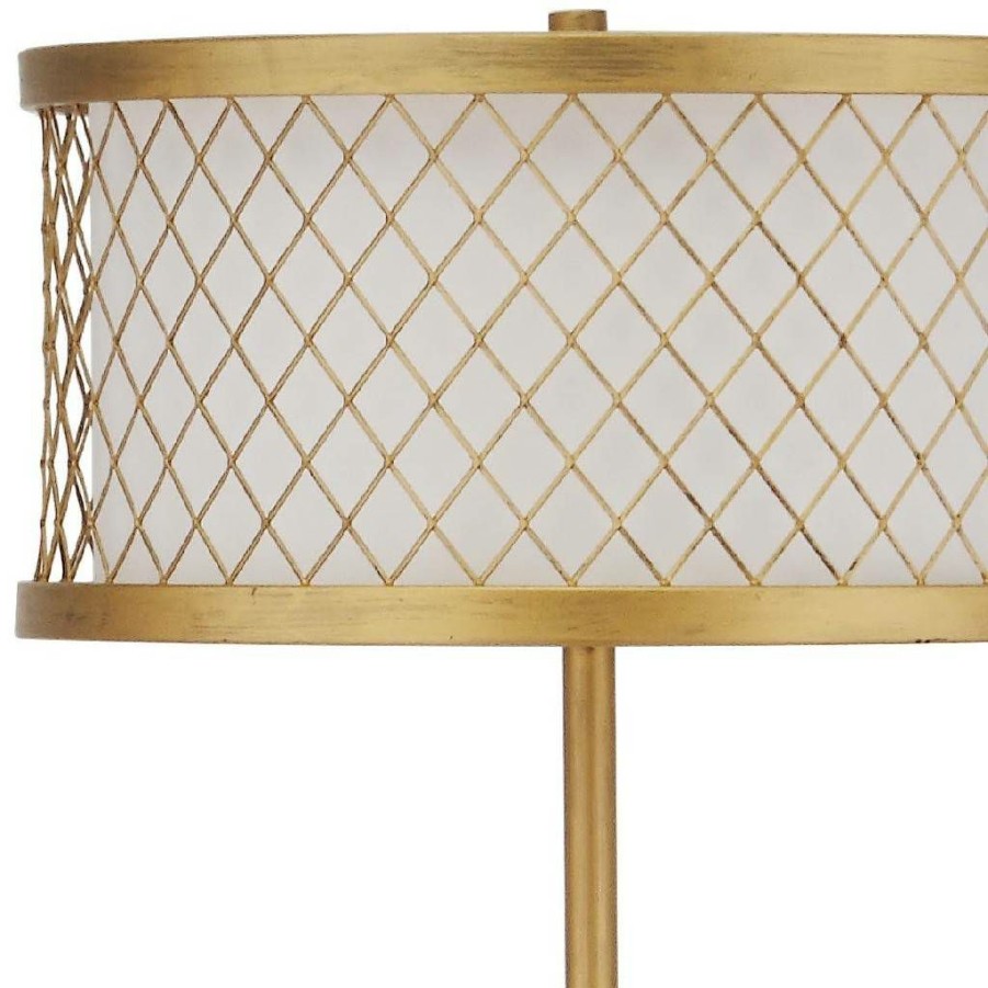 Lamps * | Online Sale Evie 58.25-Inch H Mesh Floor Lamp Safavieh Lit4199A